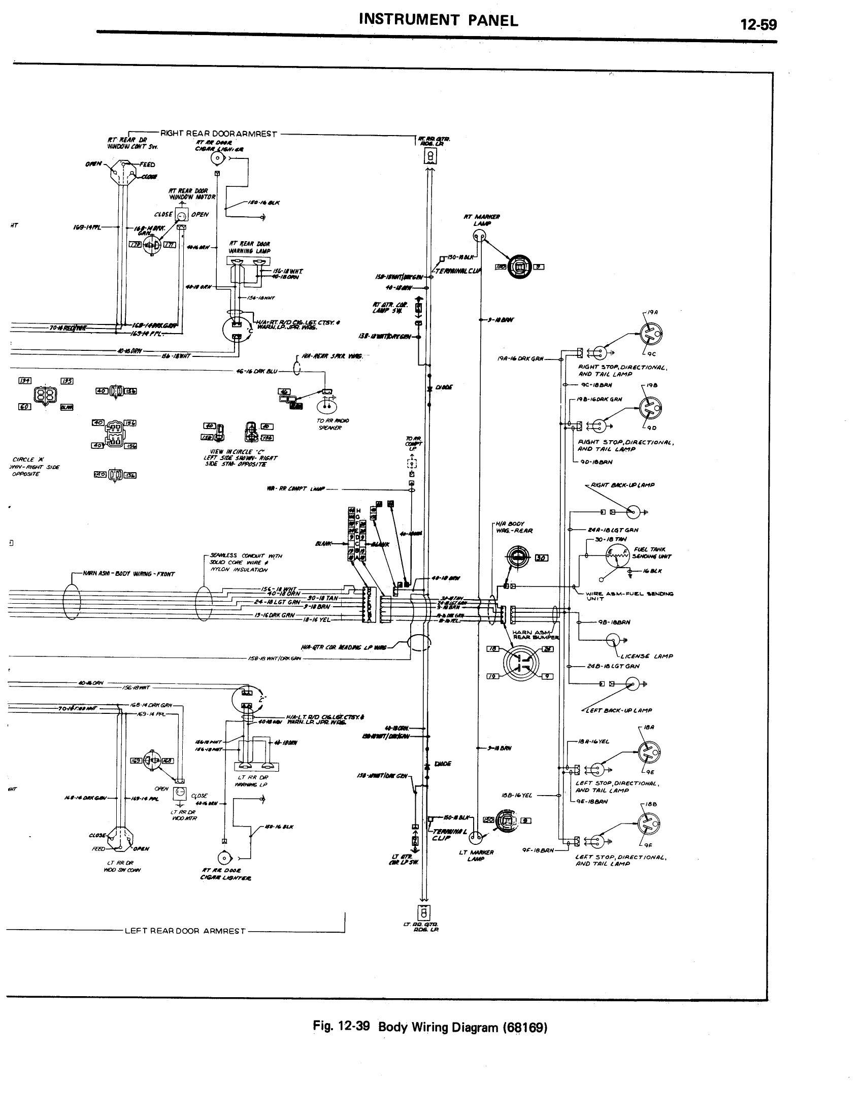 1971 Cadillac Shop Manual- Chassis Electrical Page 59 of 74